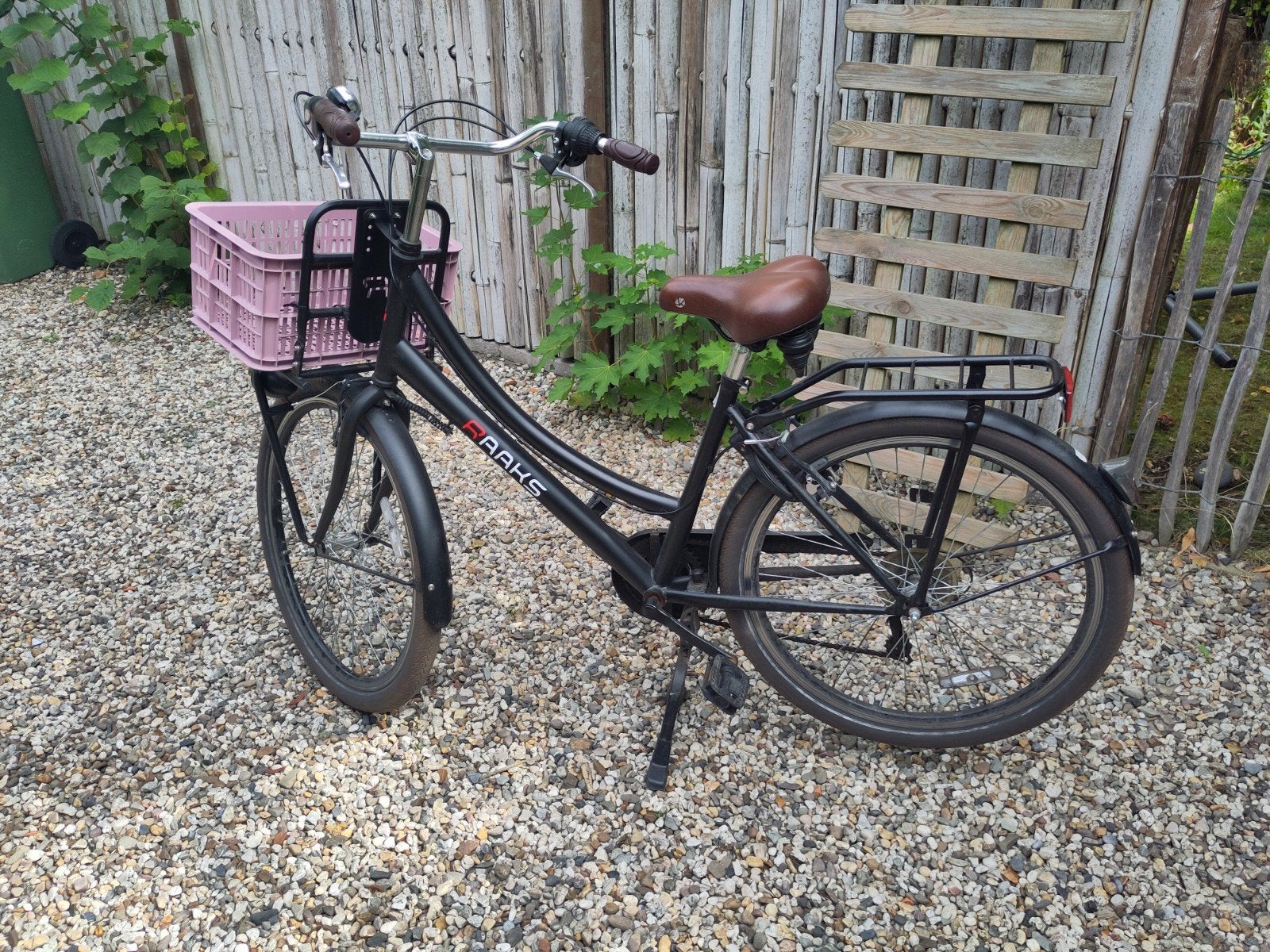Fiets van merk Raaks, frame hoogte 44, zwart, Ophalen, Gebruikt, Velgrem, Versnellingen
