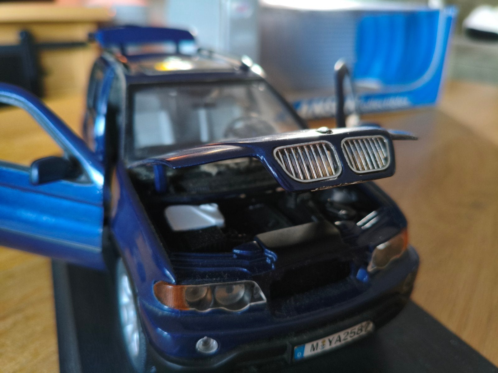 BMW X5 (E53) modelauto 1:18 van Anson met originele doos, Ophalen of Verzenden, Zo goed als nieuw, Anson