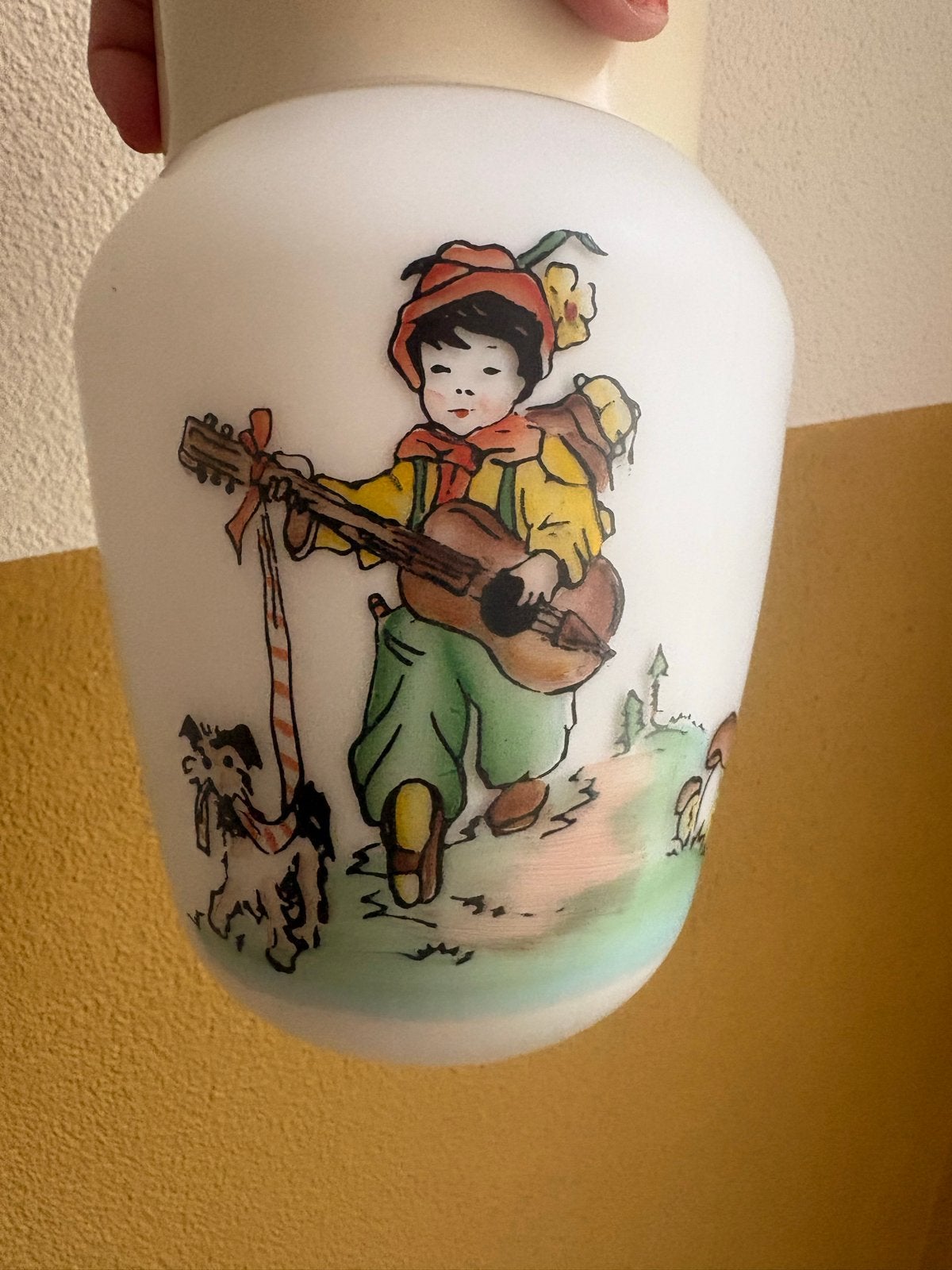 Vintage jaren 50/60 Plafondlamp met Kindertekeningen, Antiek en Kunst, Verzenden