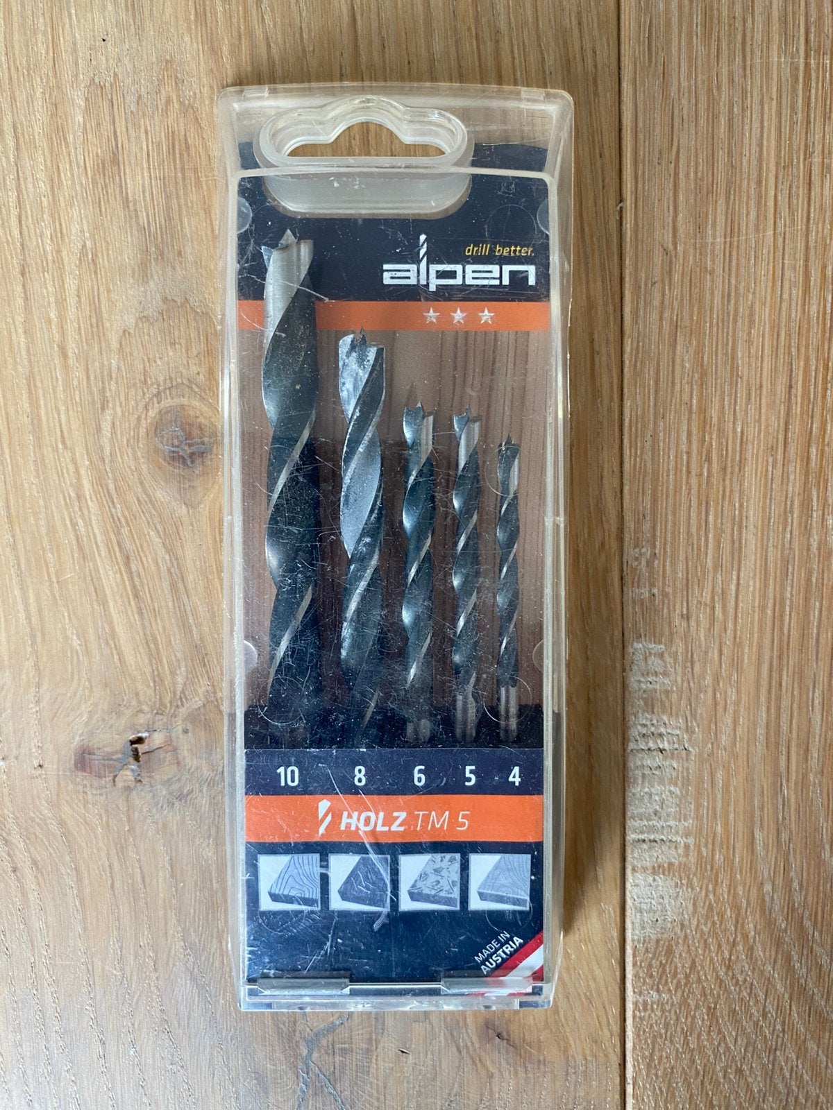 Alpen borenset hout 5 stuks, Ophalen of Verzenden, Gebruikt, Kolomboormachine