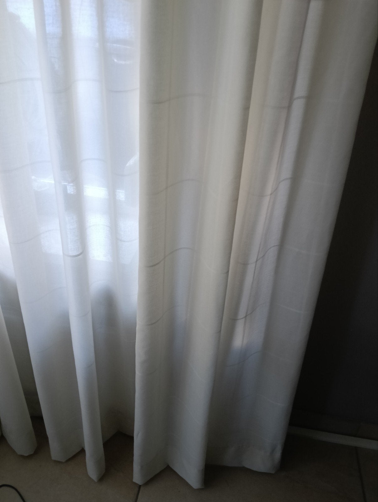 inbetween gordijnen, Loodveter, Beige, Ophalen of Verzenden, 340 cm