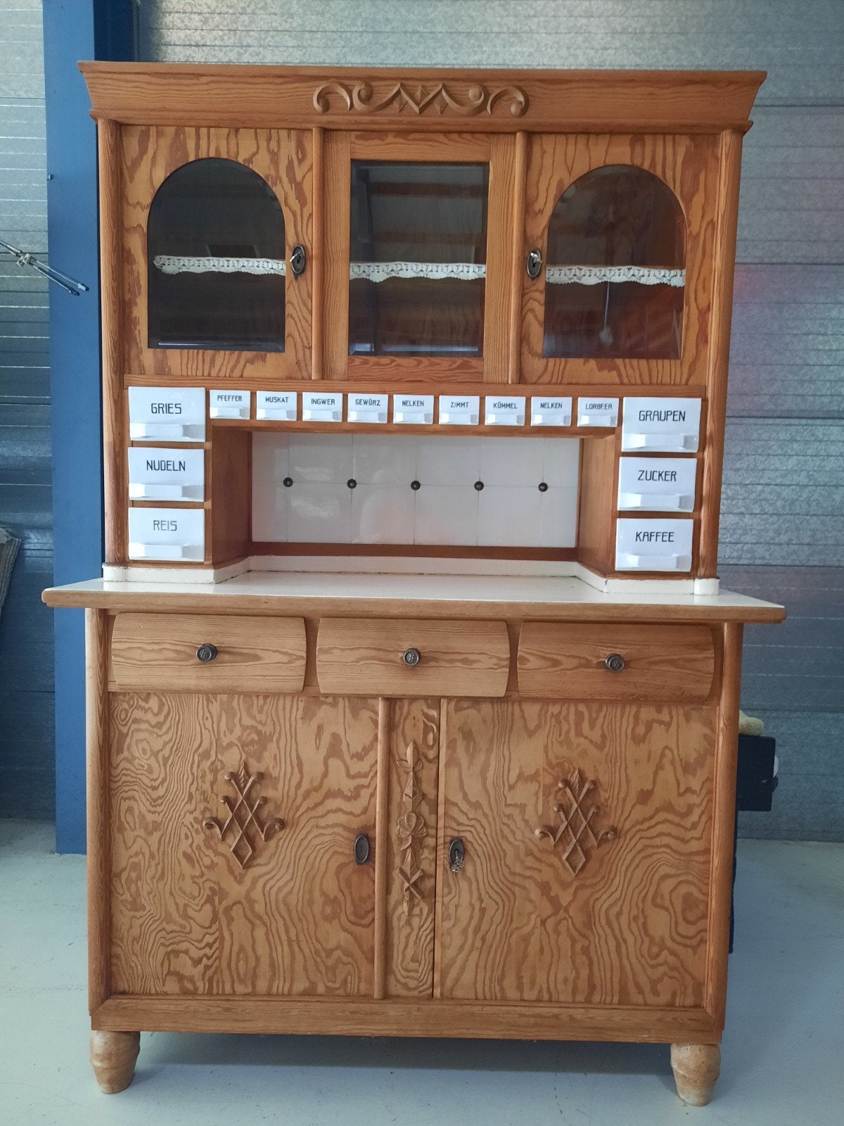 Antieke kruiden buffetkast keuken kast, Ophalen