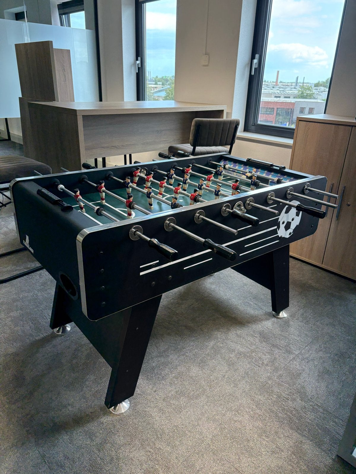Tafelvoetbaltafel Cougar, Ophalen, Gebruikt
