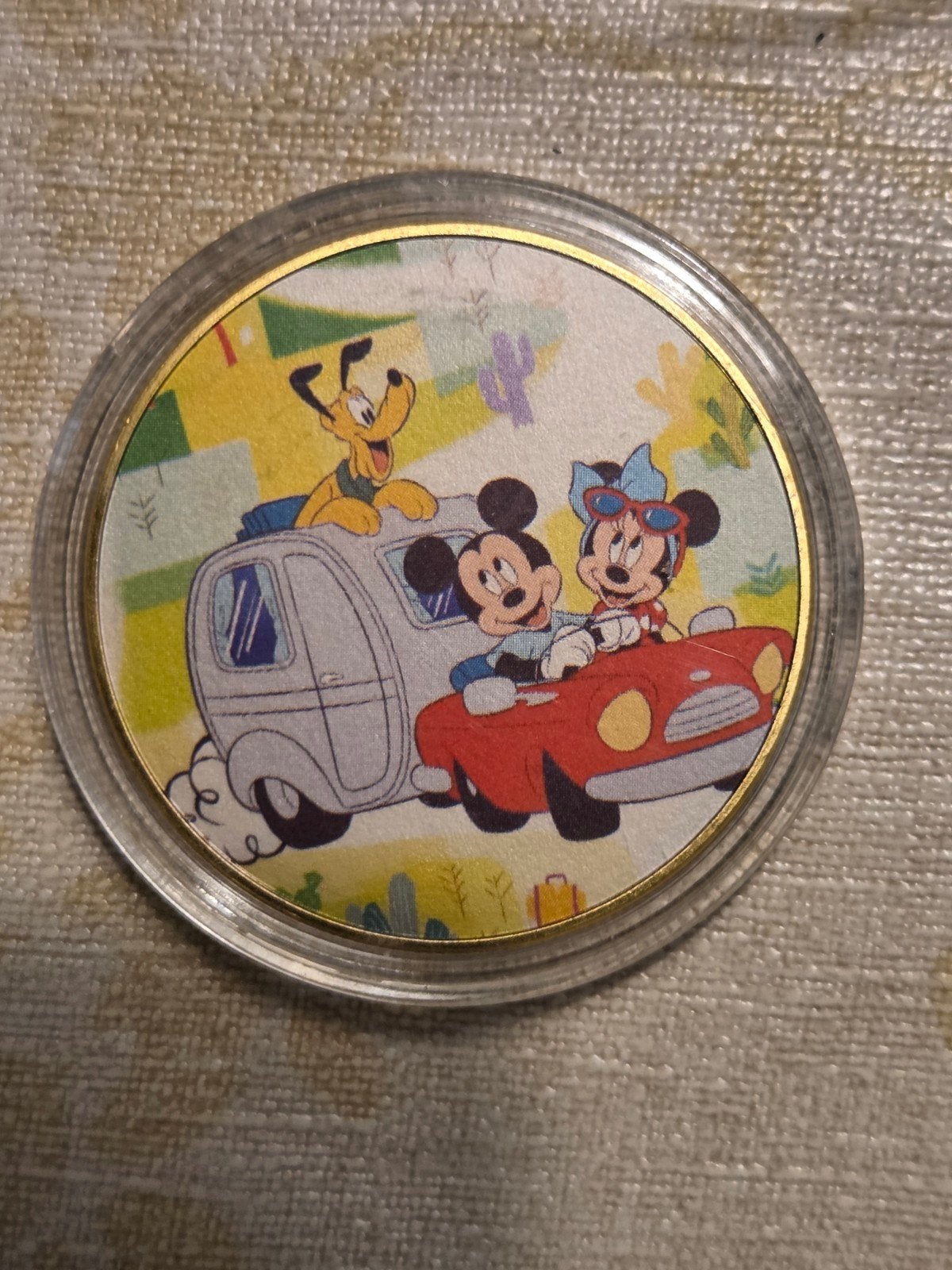 Disney Mickey & Minnie Mouse en Pluto munt, Ophalen of Verzenden, Mickey Mouse