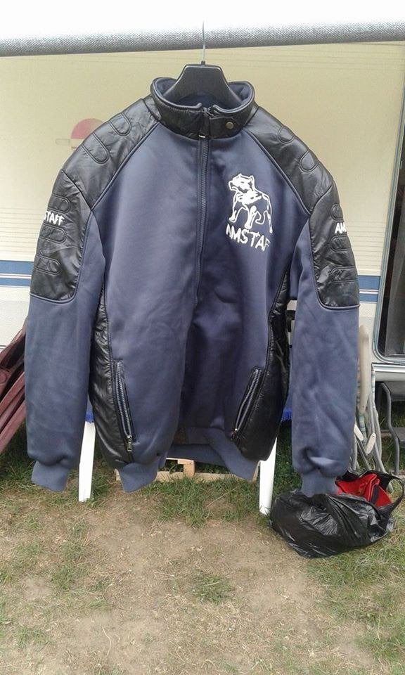 Stoere jas/jack met groot Amstaff embleem., Ophalen of Verzenden, Nieuw, Maat 46/48 (XL) of groter, Zwart