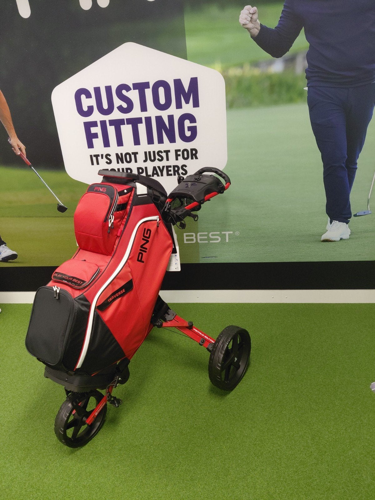 Ping Traverse Golftas & Fastfold Square Trolley, Ophalen of Verzenden, Nieuw, Tas, Ping