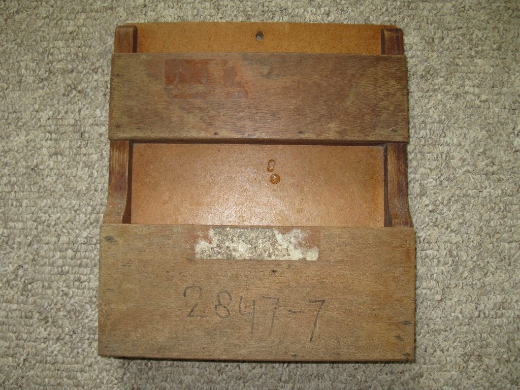 Houten bakje voor bewaren koeschetsen, Antiek en Kunst, Curiosa en Brocante, Ophalen of Verzenden