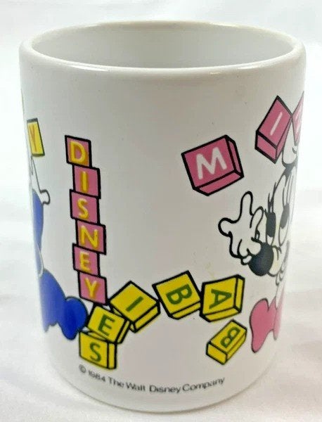 Disney Baby Mickey Minnie mok beker Kilncraft 1984 vintage, Coolsingel 104, 3011 AG Rotterdam, Netherlands, Verzenden, Kend Used Items EZ