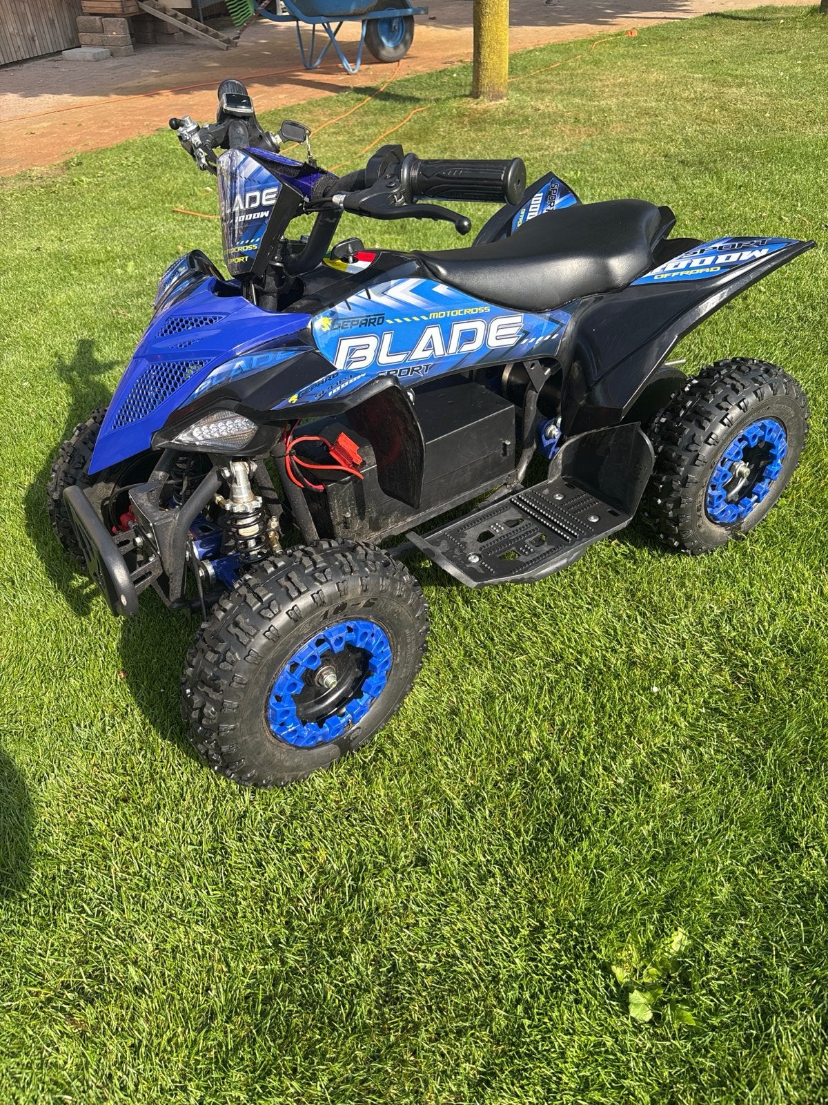 Elektrische kinderquad Blade 1000W - Blauw, Zo goed als nieuw