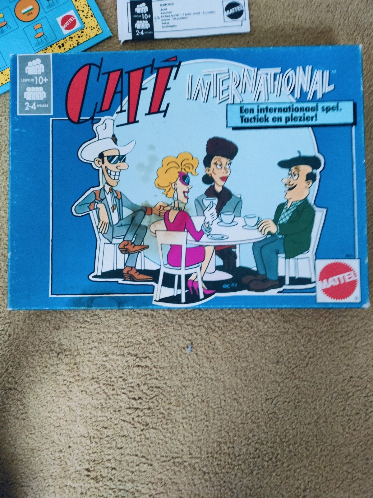 cafe international, bordspel ( 1990), Ophalen of Verzenden, Gebruikt