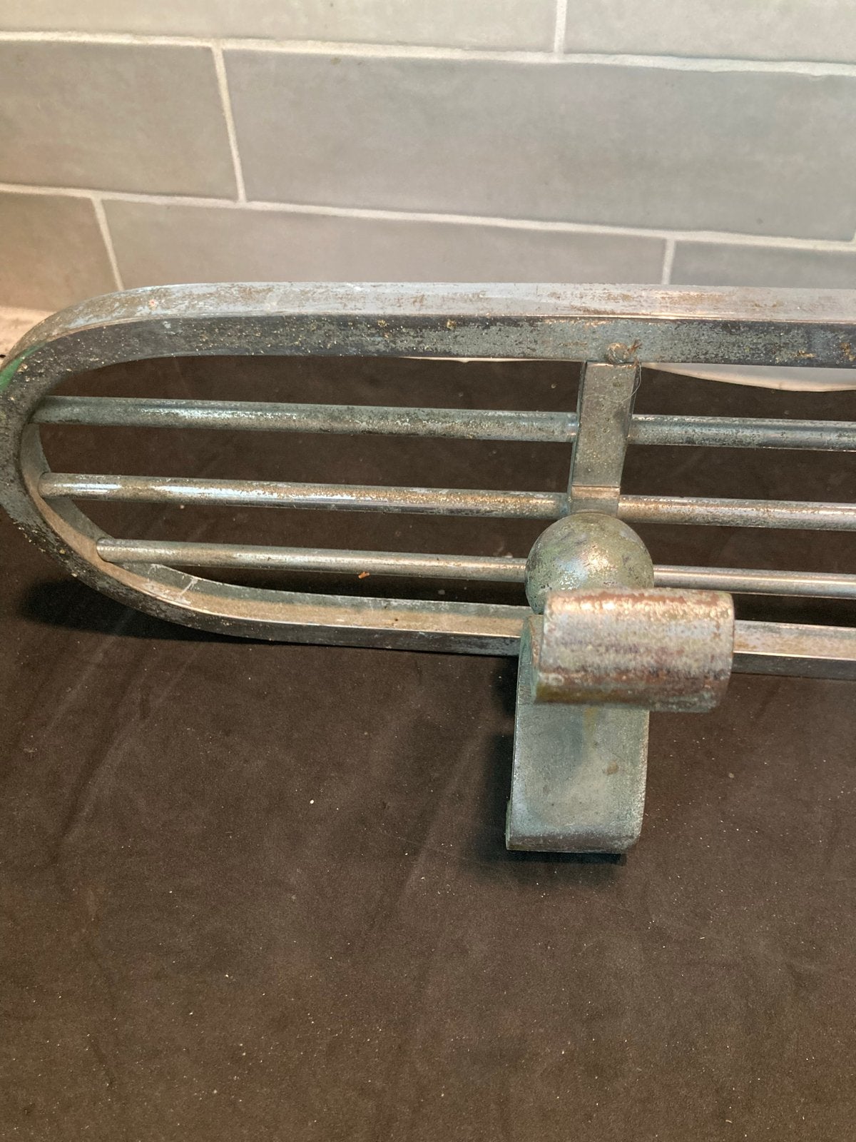 Vintage toonbankrekje, chroom (110826), Ophalen of Verzenden