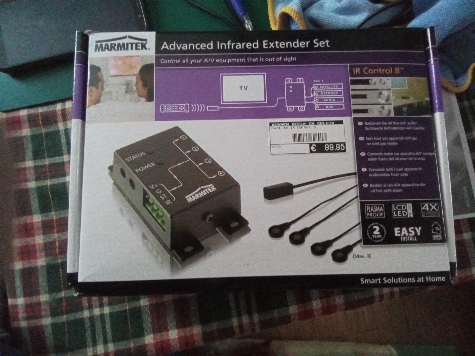 Marmitek IR Control 8 Advanced Infrarood Extender Set, Ophalen of Verzenden, Zo goed als nieuw, Origineel, Game console