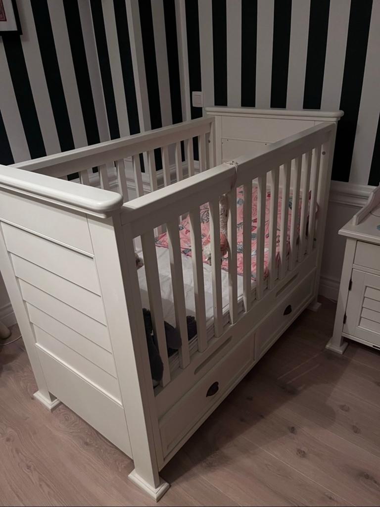Prachtig babybed Kidsmill Bateau, Kinderen en Baby's, Babywiegjes en Ledikanten, Ophalen of Verzenden, Zo goed als nieuw, Ledikant