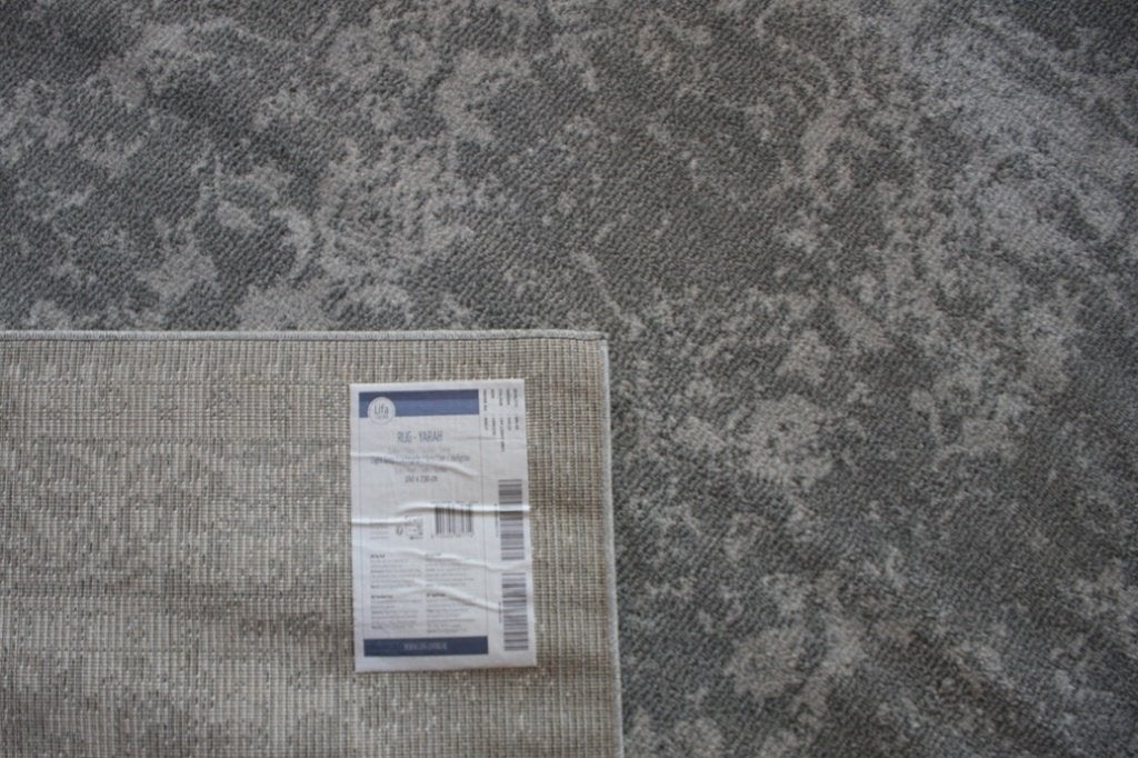 Vloerkleed YARAH lichtgrijs creme Lifa Living 160x230, Ophalen, 150 tot 200 cm, Grijs, Rechthoekig