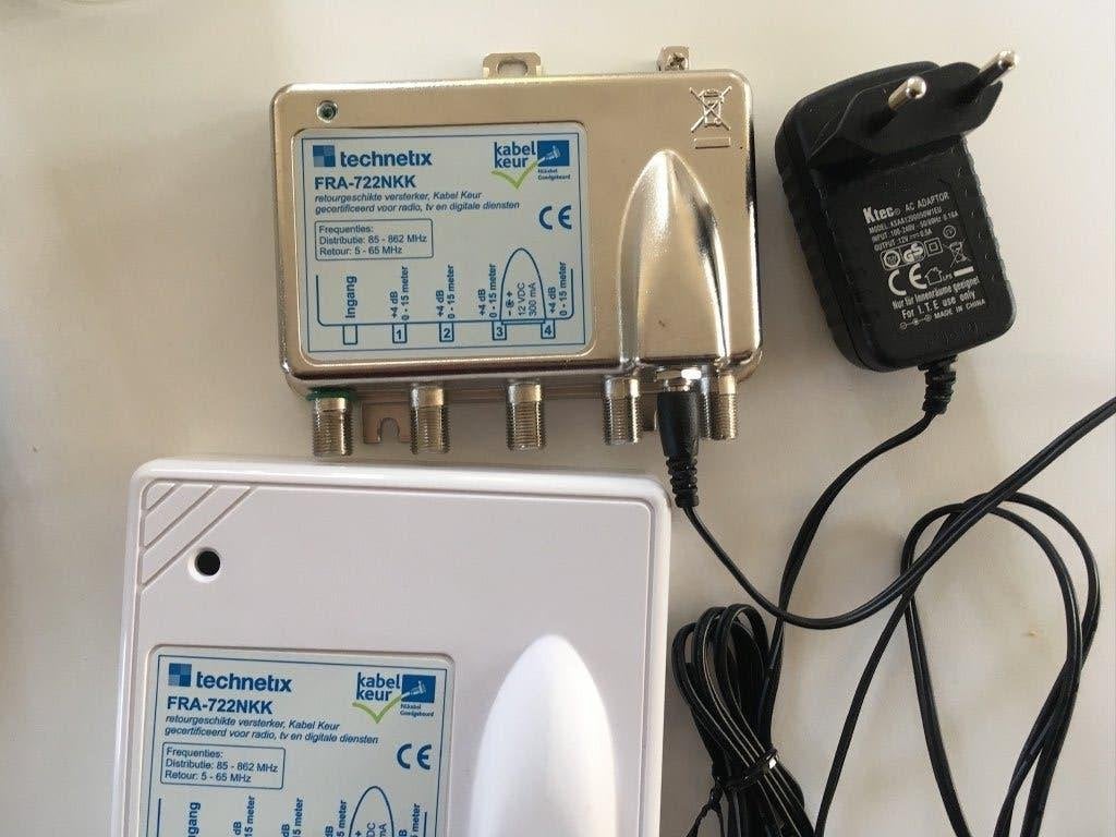 Technetix COAX versterker FRA-722NKK, Ophalen of Verzenden, Zo goed als nieuw