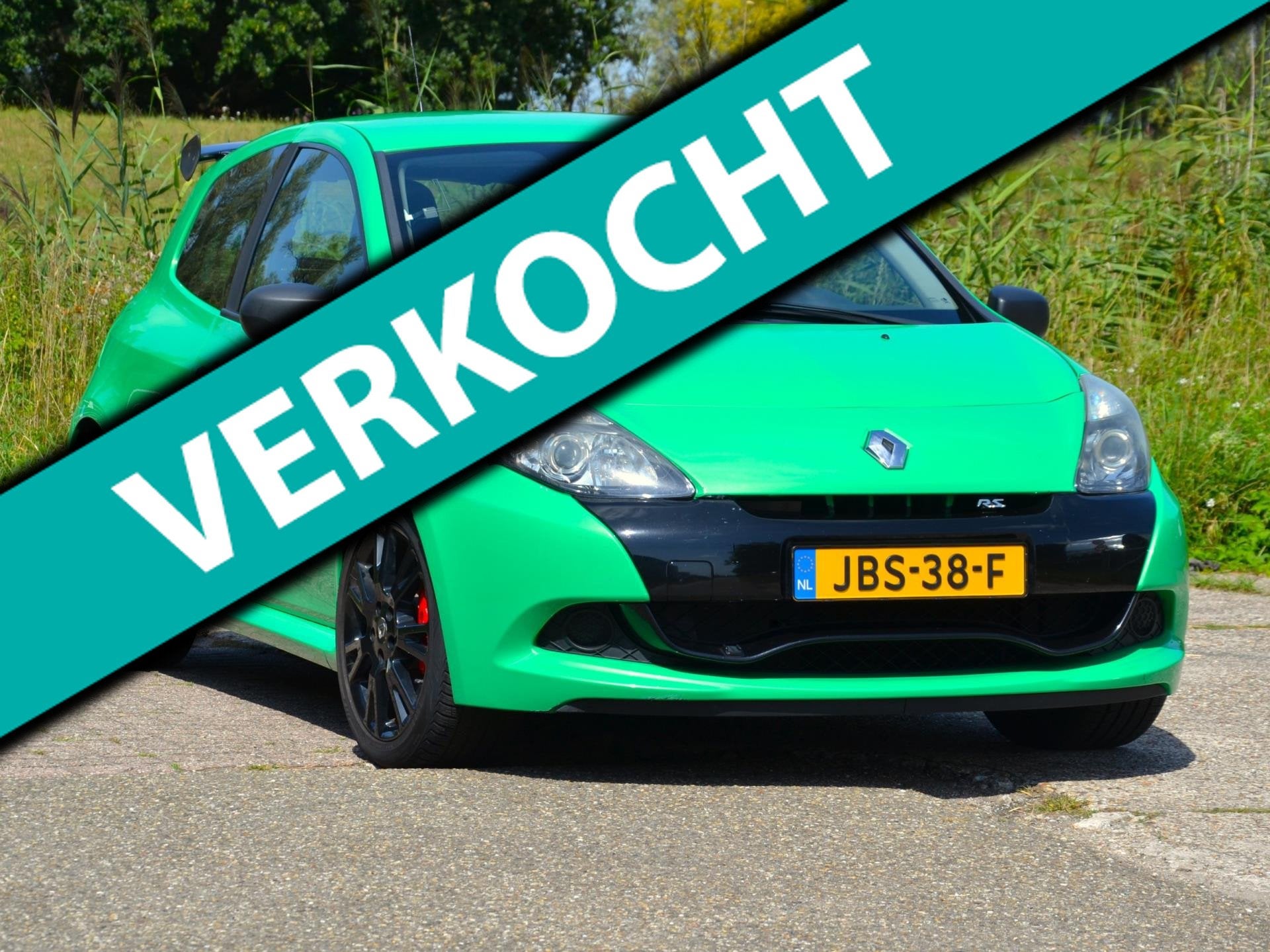 Renault Clio 2.0 RS Cup light / Alien Green / Bastuck, Auto's, Renault, Voorwielaandrijving, Stof, Gebruikt, Elektrische stoelverstelling