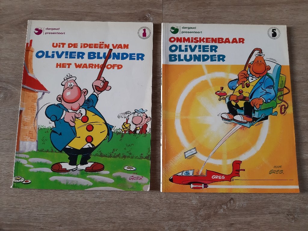 Dargaud presenteert Olivier Blunder Het warhoofd en Onmisken, Meerdere stripboeken, Ophalen of Verzenden, Gelezen