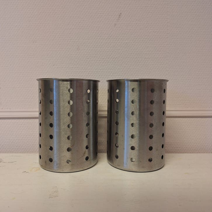 2x Bestekhouder / Bestekbak (RVS)