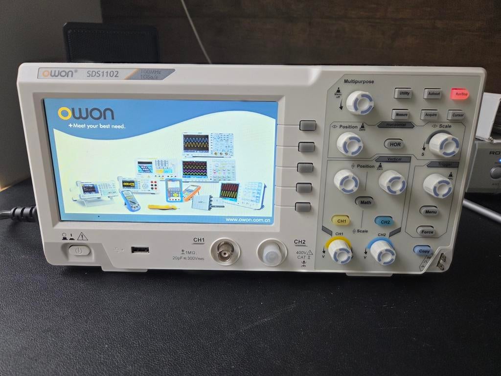 OWON SDS1102 Digitale Oscilloscope 100MHz 1GSa/s, Ophalen of Verzenden