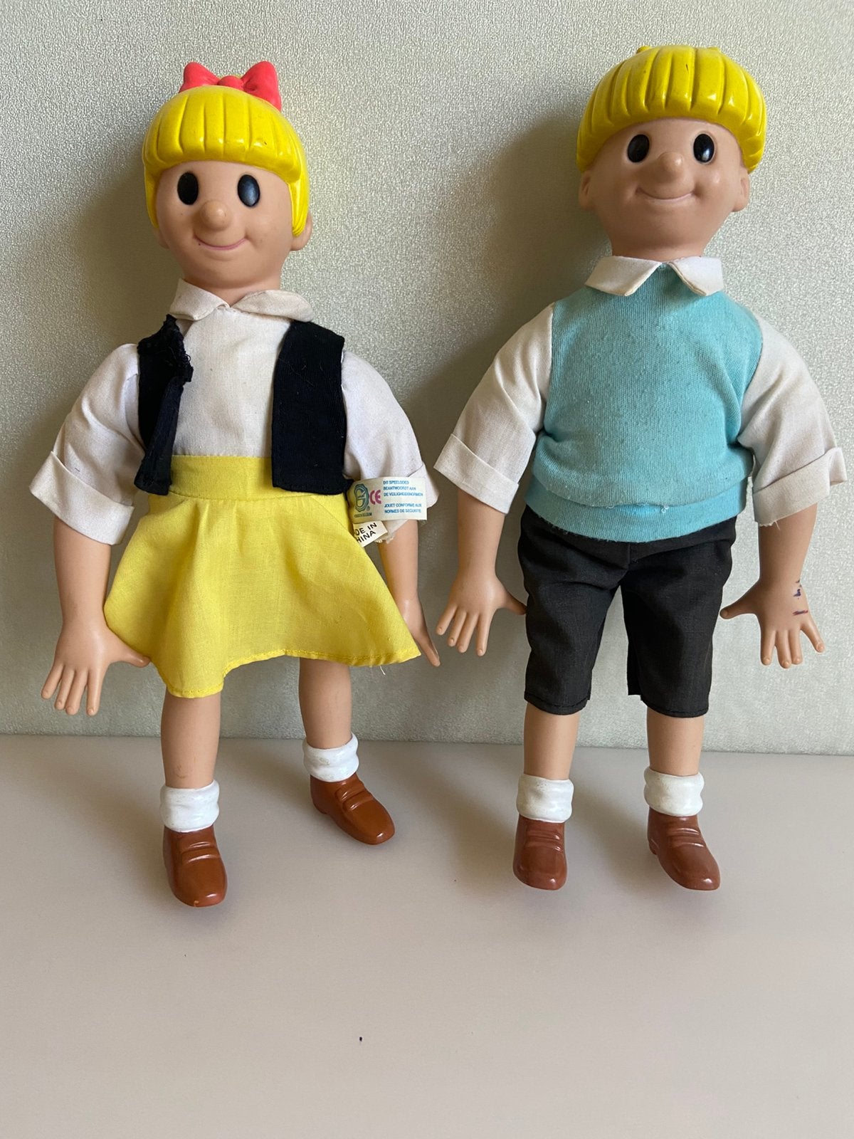 Jommeke en Annemieke/ Rozemieke pop 30 cm 1995, Ophalen of Verzenden, Gebruikt, Pop