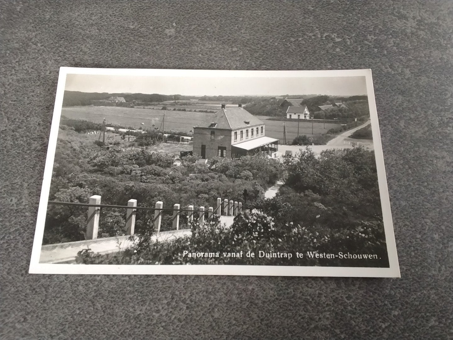 Burgh Haamstede Westenschouwen panorama vanaf de Duintrap, Verzamelen, Ansichtkaarten | Nederland, Ophalen of Verzenden, 1940 tot 1960