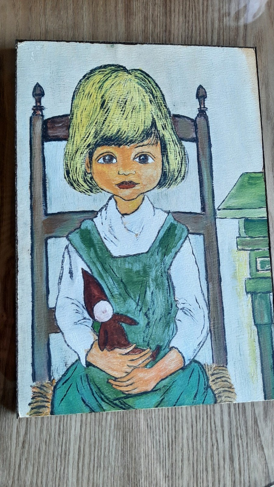 Vintage schilderijtje/ paneeltje, Ophalen of Verzenden
