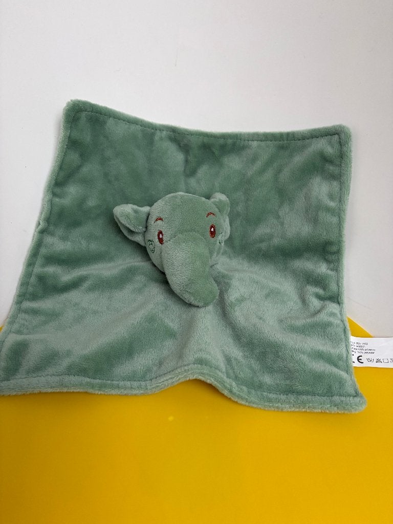 K2822 zeeman doekje olifant groen, Kinderen en Baby's, Speelgoed | Knuffels en Pluche, Ophalen of Verzenden, Zo goed als nieuw
