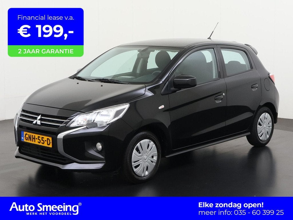 Mitsubishi Space Star 1.2 Active | Apple/Android Carplay | Z, Auto's, Mitsubishi, Voorwielaandrijving, 12 maanden, Stof, Gebruikt