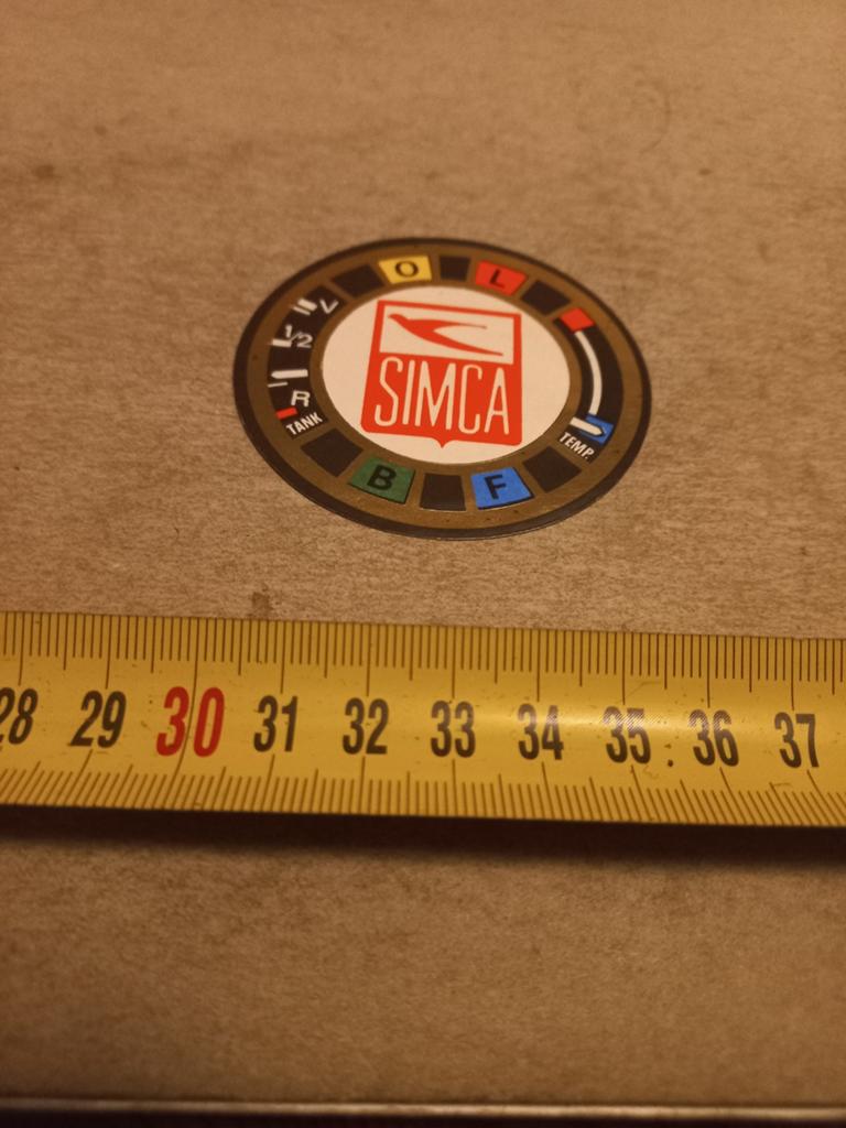 Simca logo, Ophalen of Verzenden, Zo goed als nieuw