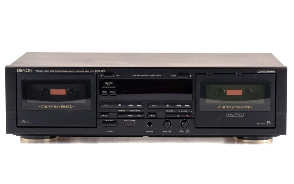 Denon  HXpro DRW-660 cassette speler/recorder defect!!!!!!, Audio, Tv en Foto, Cassettedecks, Ophalen of Verzenden, Dubbel, Denon