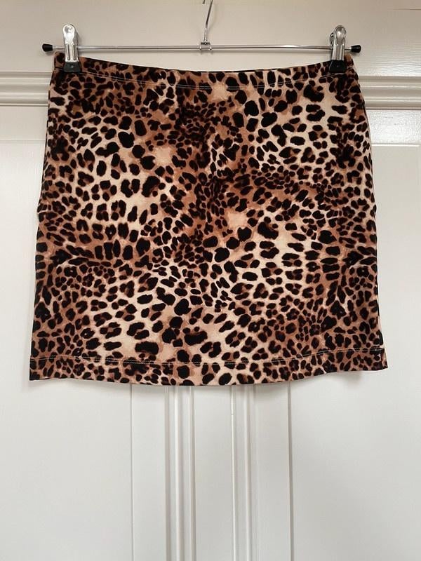 Zara Leopard rokje M Nieuw, Kleding | Dames, Rokken, Maat 38/40 (M), Bruin, Zara, Nieuw