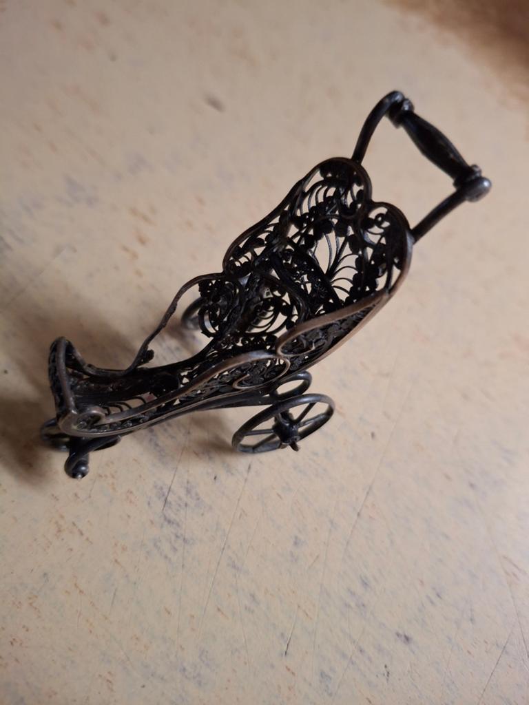 Zilveren  miniatuur, Antiek en Kunst, Ophalen of Verzenden