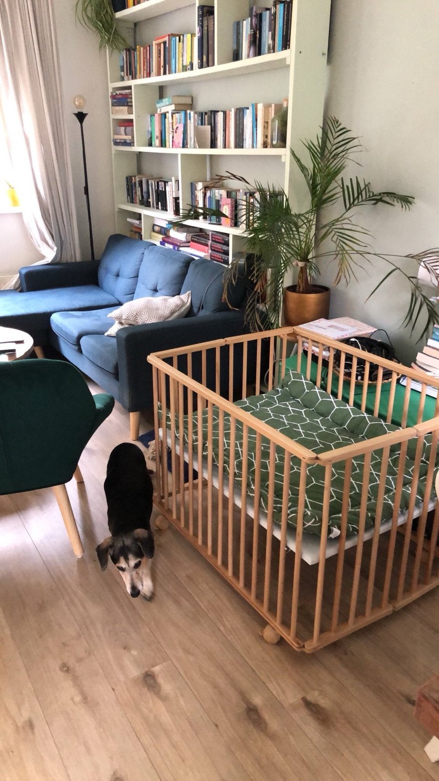 Inklapbare box op wieltjes - Petit Amelie, Kinderen en Baby's, Ophalen, Gebruikt, Rechthoekig, Wieltjes