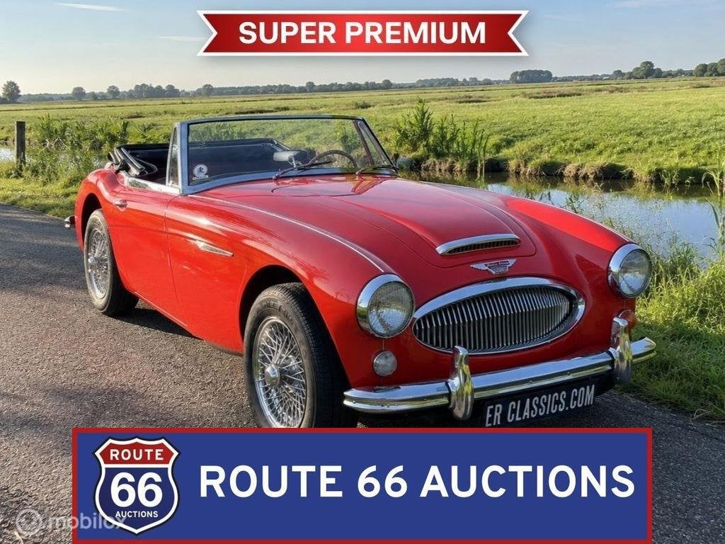 Austin Healey 3000 MK3 | 1966 | Route 66 Auctions, Auto's, Austin, Overige carrosserieën, Zwart, Bedrijf