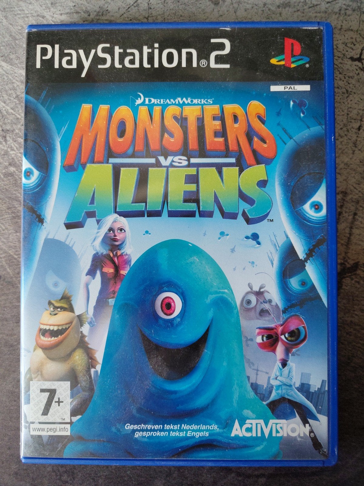 Monsters vs Aliens - PS2 - CIB, Spelcomputers en Games, Games | Sony PlayStation 2, Gebruikt, Vechten, 2 spelers, Ophalen of Verzenden
