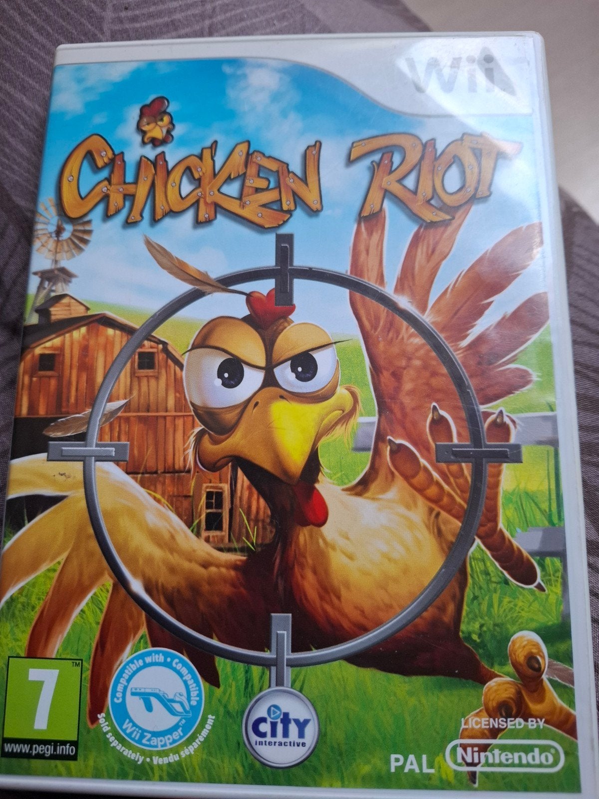 Chicken Riot - Wii Game (Zo goed als nieuw), Spelcomputers en Games, Shooter, 2 spelers, Eén computer, Ophalen of Verzenden