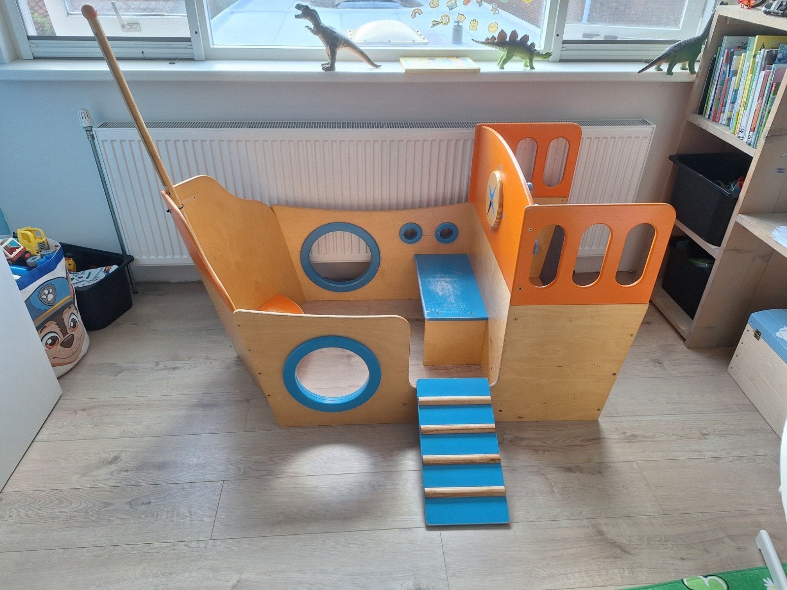 Houten speelboot voor binnen - Gratis af te halen, Ophalen, Gebruikt, Hout