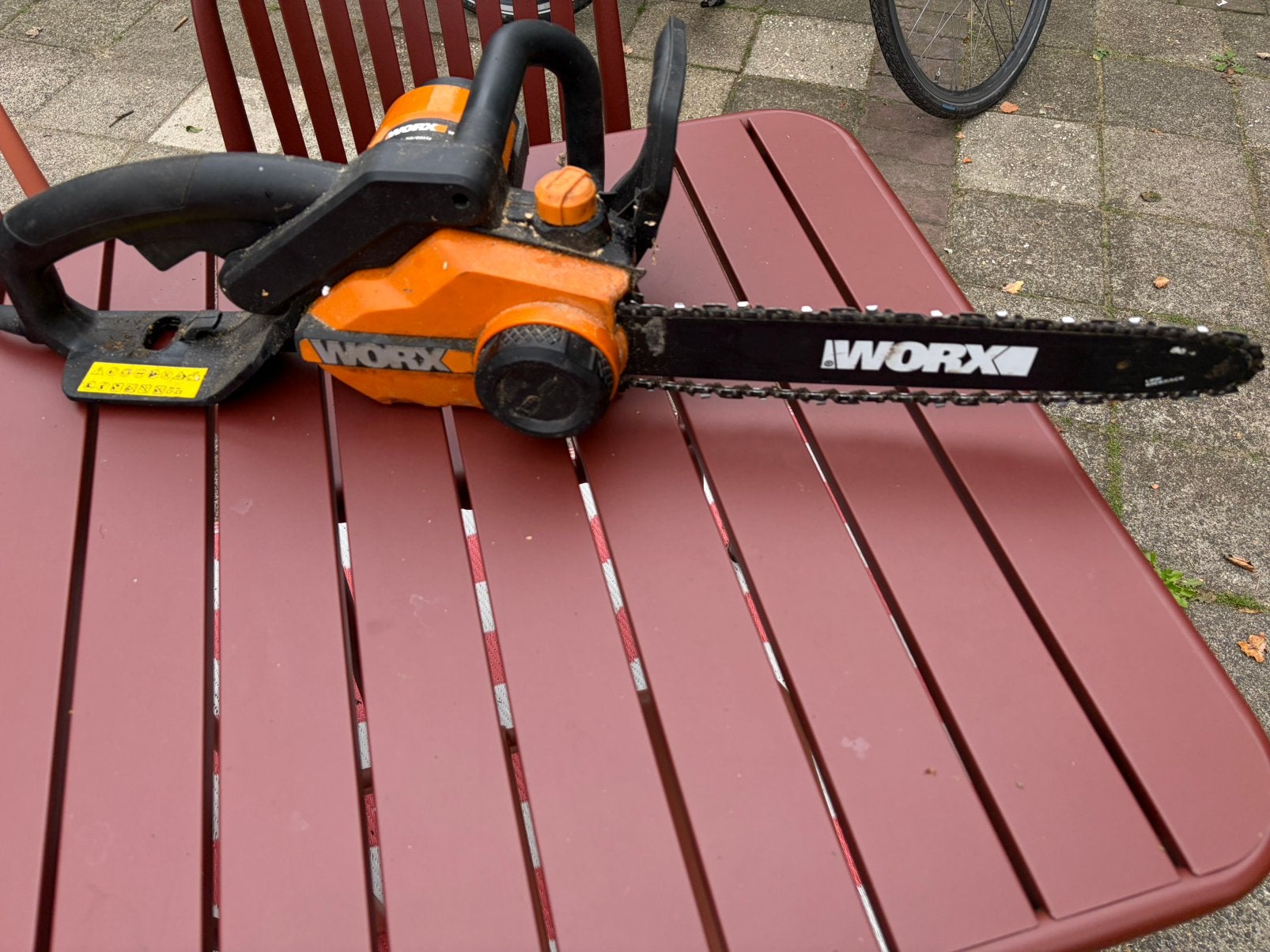 Worx elektrische kettingzaag, Ophalen of Verzenden, Zo goed als nieuw