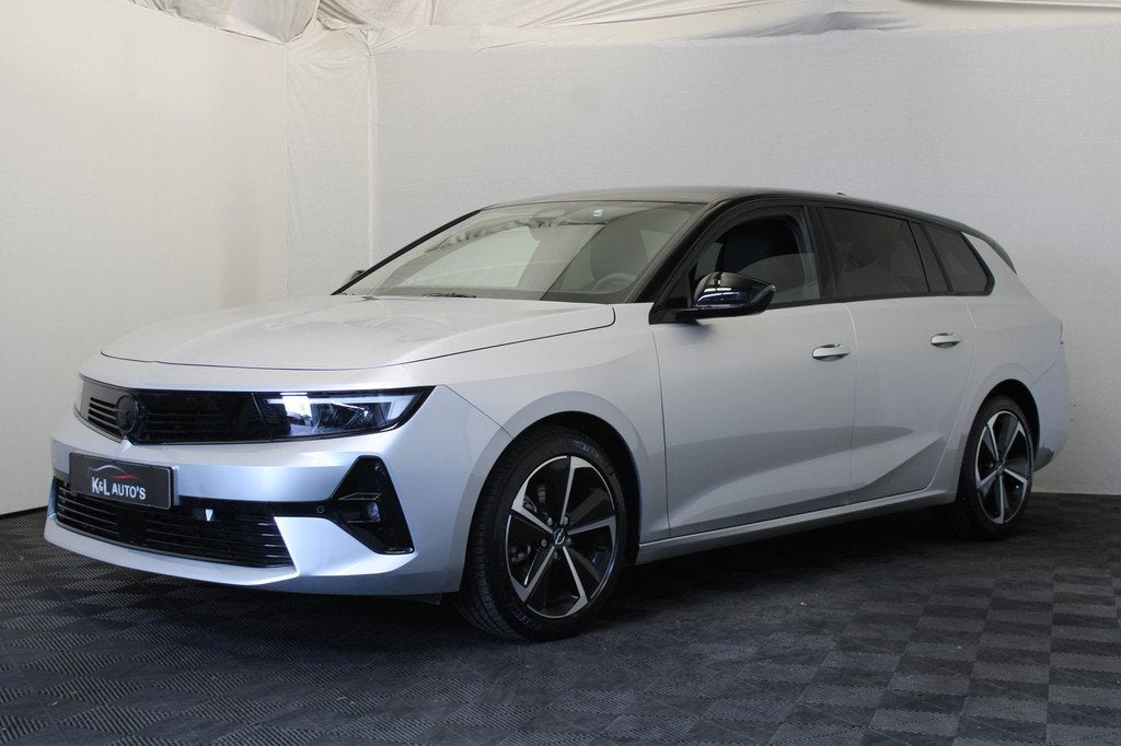 Opel Astra Sports Tourer 1.2 Turbo GS |Stoel\stuur verw.|, Auto's, Zwart, 1199 cc, Leder en Stof, Origineel Nederlands