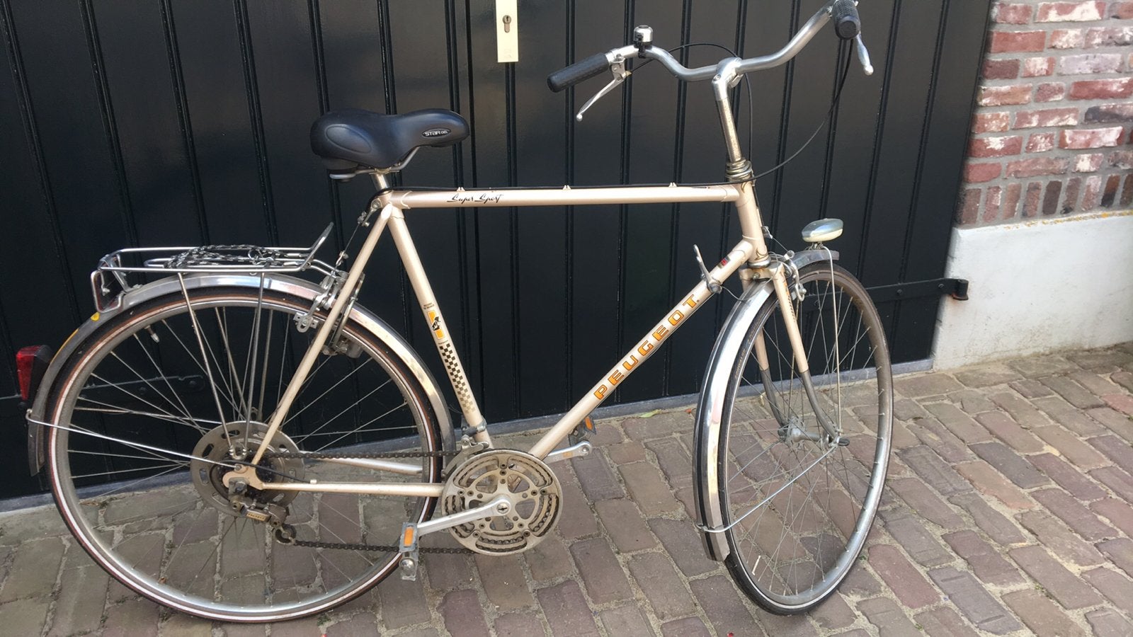 Peugeot supersport fiets, Gebruikt, 57 cm of meer, Heren, Geen vering