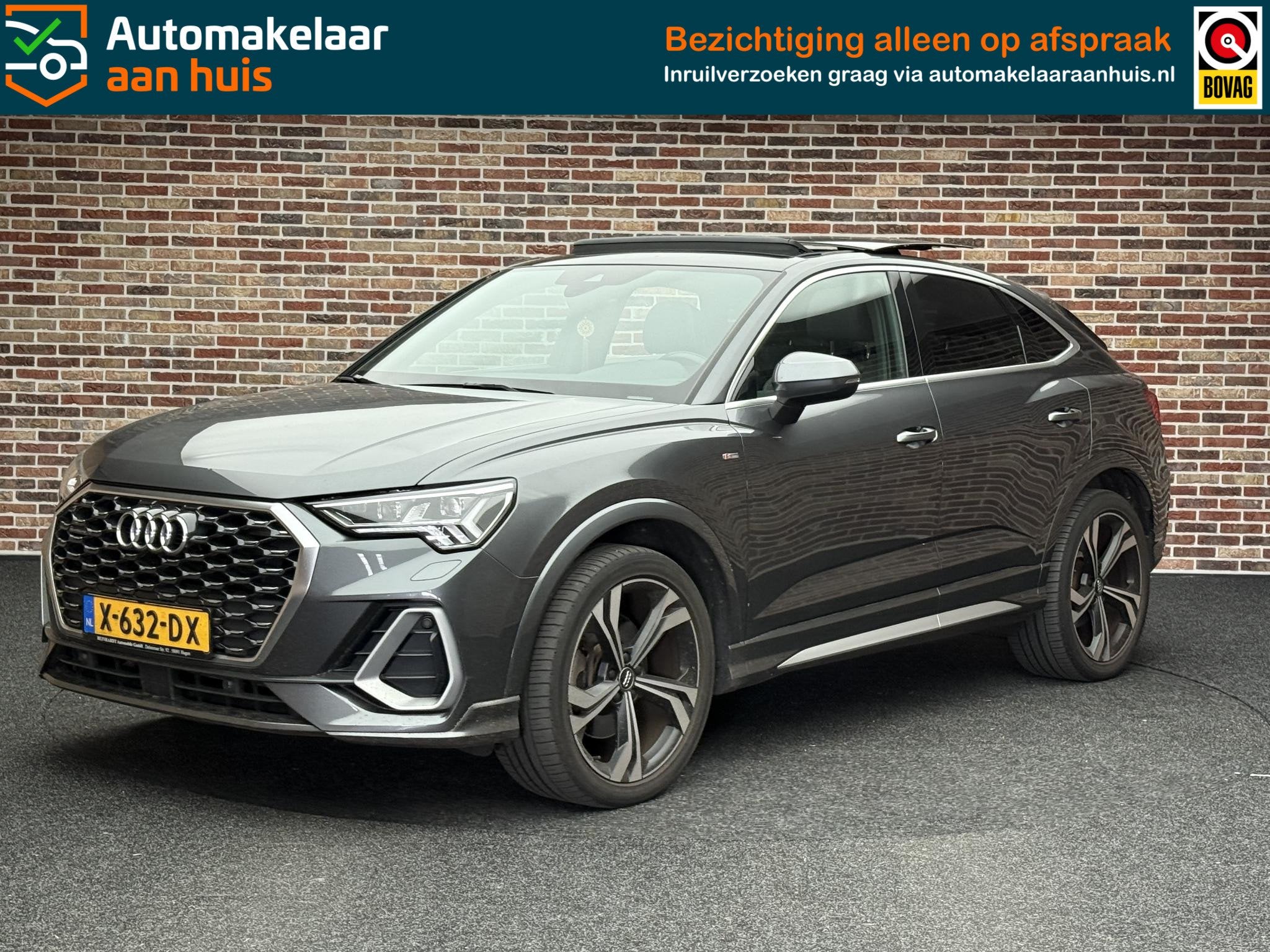 Audi Q3 Sportback 45 TFSI quattro Pro Line S Panorama Virtua, Auto's, Dealer onderhouden, Gebruikt, 4 cilinders, 14 km/l