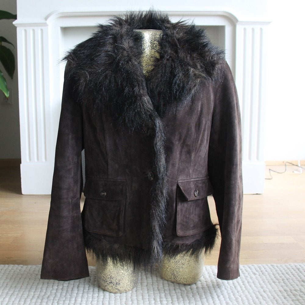 Mooie Suede Arma Collection Dames Jas2 (Maat 40) € 70,-, Maat 38/40 (M), Bruin, Arma -, Ophalen of Verzenden