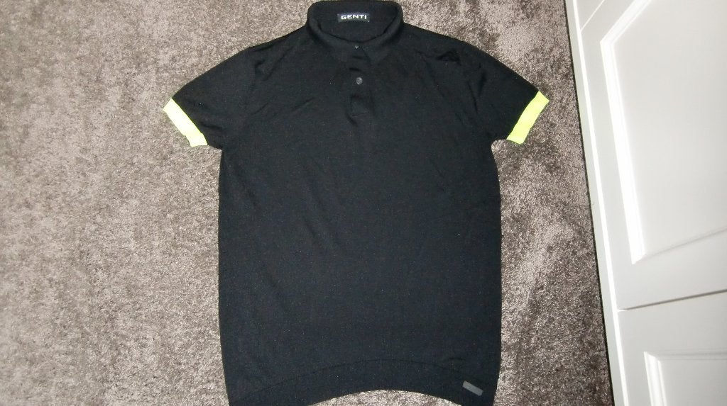 Polo  Genti  maat XL, Kleding | Heren, Zwart, Maat 56/58 (XL), Ophalen of Verzenden, Zo goed als nieuw