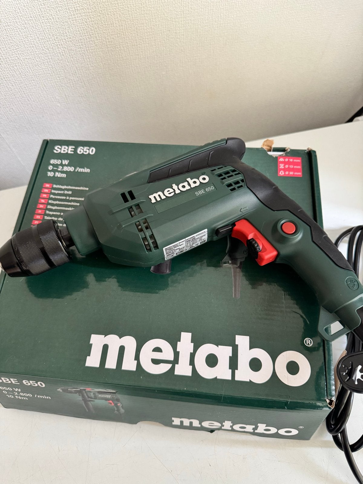 Nieuwe Metabo SBE 650 Klopboormachine 650W, Boormachine, 600 watt of meer, Nieuw, Ophalen of Verzenden