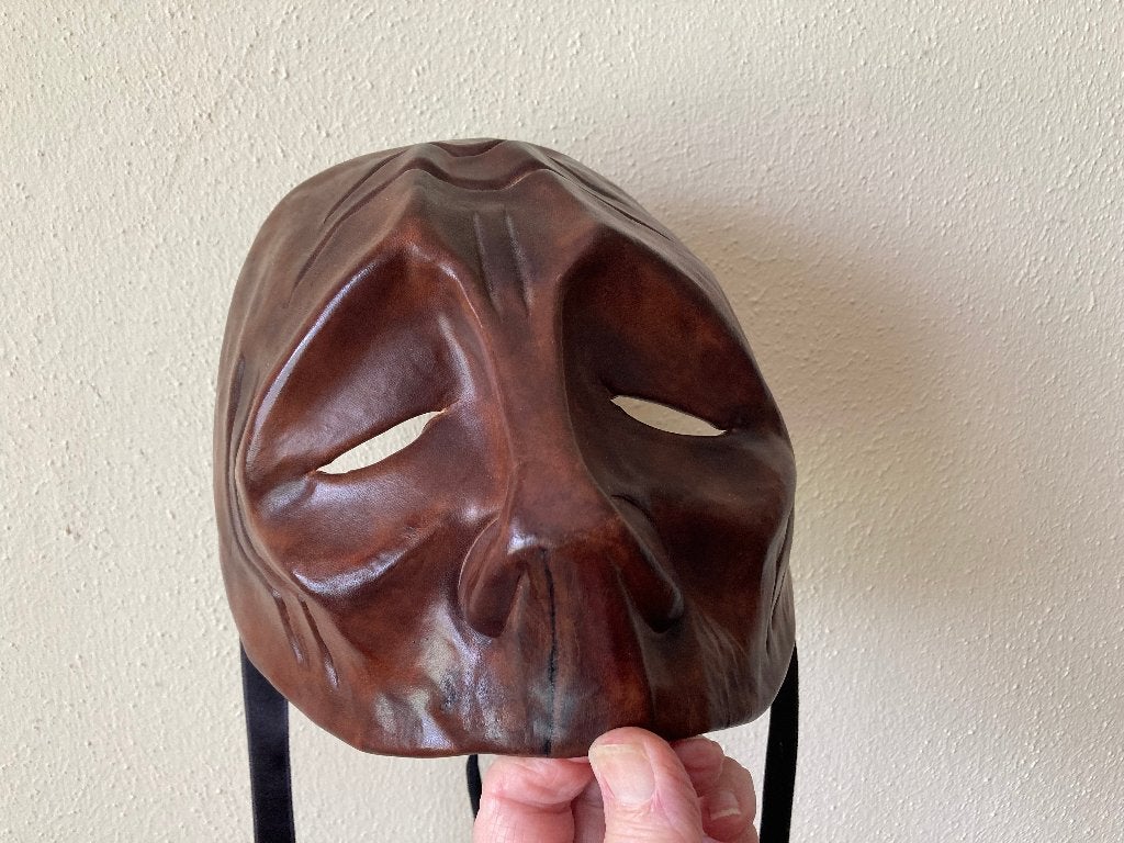 Bijzonder Italiaans masker, Commedia dell'Arte, Gesigneerd, Ophalen of Verzenden