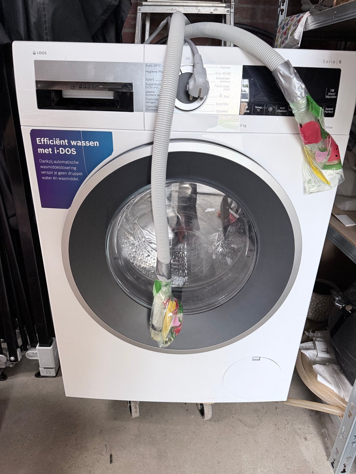 Bosch WGG244A5NL i-DOS wasmachine (defect i-DOS), Ophalen, Gebruikt, 8 tot 10 kg, 1600 toeren of meer