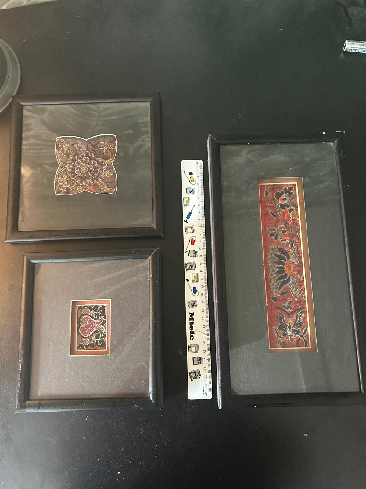 3 Chinese borduurwerkjes, ook los te koop, Antiek en Kunst, Ophalen of Verzenden