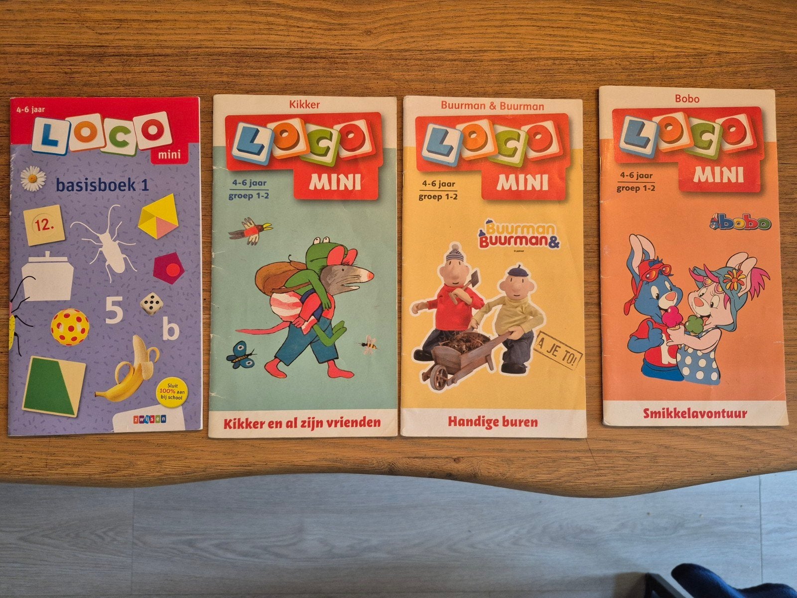 4 Loco Mini Boekjes - groep 1 en 2 Educatief Spel voor Kind, Ophalen of Verzenden, Gebruikt, Puzzelen