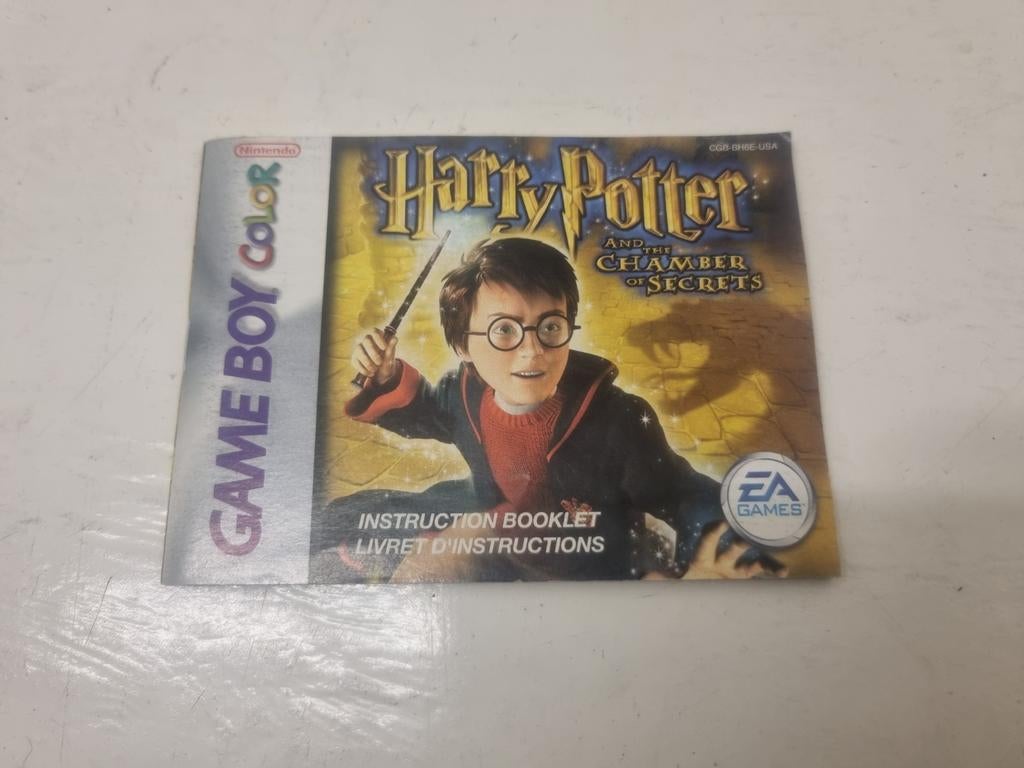 Handleiding harry potter and the chamber of secrets GBA, Spelcomputers en Games, Games | Nintendo Game Boy, Avontuur en Actie
