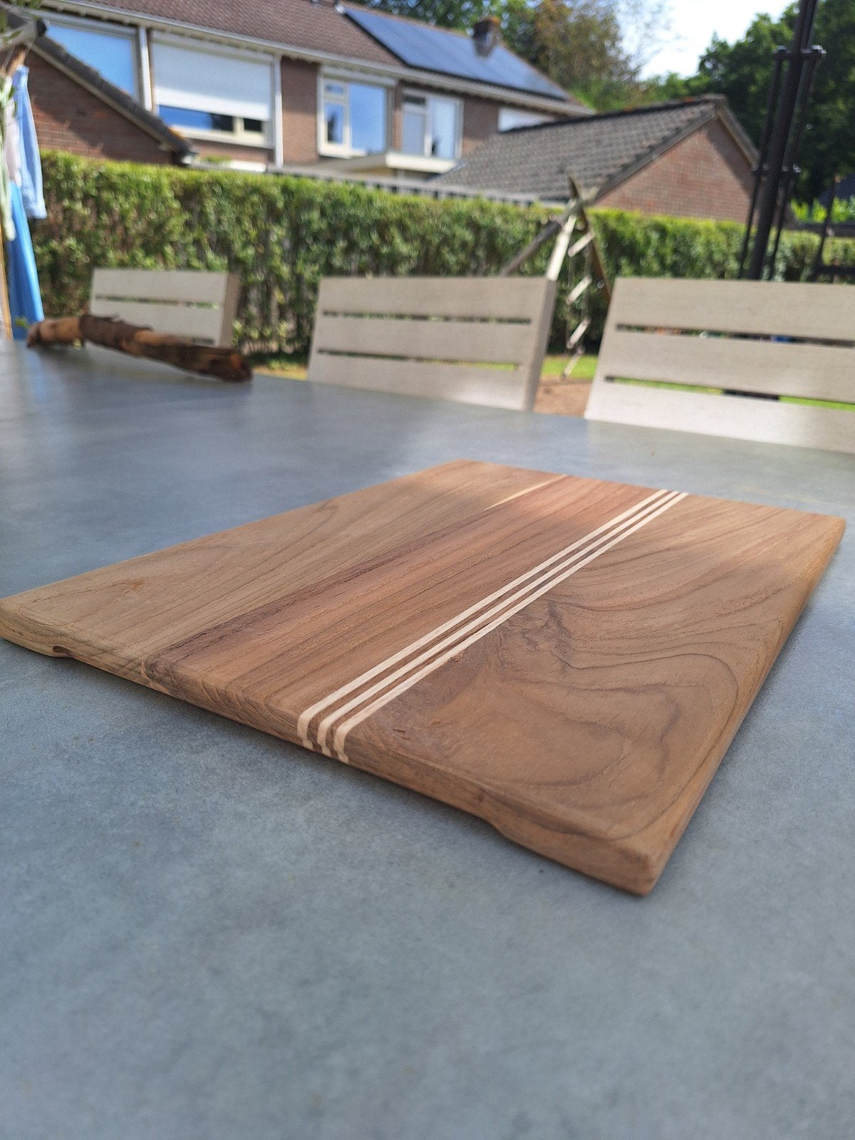 snijplank teakhout, Huis en Inrichting, Keuken | Keukenbenodigdheden, Ophalen of Verzenden, Nieuw, Hout, Bruin